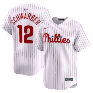 Philadelphia Phillies Kyle Schwarber #12 White Home Limited Player Jersey