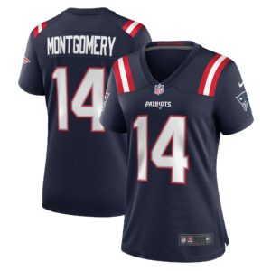 Ty Montgomery New England Patriots Women's Player Game Jersey - Navy