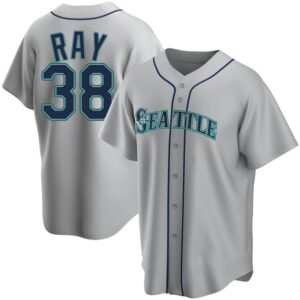 Men's Seattle Mariners #38 Robbie Ray Gray Road Jersey