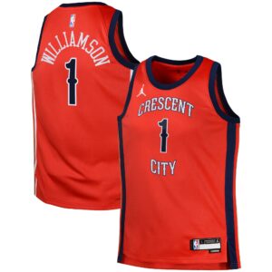 Zion Williamson New Orleans Pelicans  Youth Swingman Jersey - Red - Statement