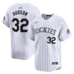 Men's Colorado Rockies Dakota Hudson  White Home Limited Player Jersey