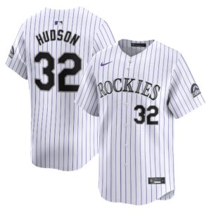 Men's Colorado Rockies Dakota Hudson  White Home Limited Player Jersey