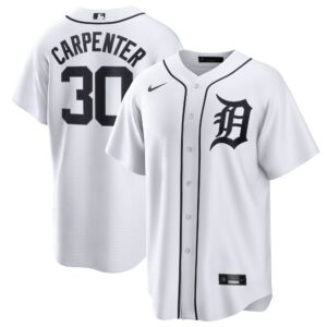 Kerry Carpenter #30 Detroit Tigers Home Replica Jersey - White