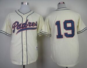 San Diego Padres #19 Tony Gwynn Cream 1948 Turn Back The Clock Stitched Jersey