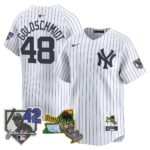 Paul Goldschmidt #48 New York Yankees Jackie Robinson Patch Collection Limited Jersey - White