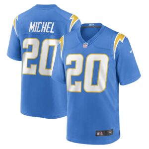 Sony Michel Los Angeles Chargers  Game Player Jersey - Powder Blue