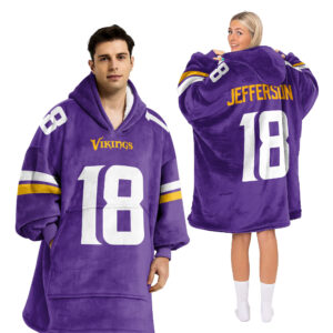 J.J 18 Minnesota Football Unisex Blanket Hoodie