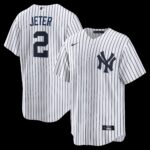 New York Yankees Derek Jeter #2 White Home Retired Player Replica Jersey