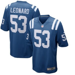 Darius Leonard Indianapolis Colts  Player Game Jersey - Royal