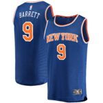 RJ Barrett New York Knicks  Youth Replica Fast Break Jersey Blue - Icon Edition