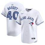 Men's Toronto Blue Jays Chris Bassitt  White Home Limited Player Jersey