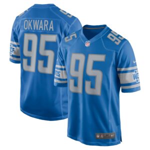 Romeo Okwara Detroit Lions  Game Jersey - Blue