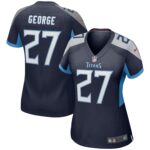 Eddie George Tennessee Titans Women's Game Retired Player Jersey - Navy
