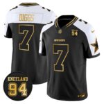 Dallas Cowboys 94 Marshawn Kneeland Memorial Patch Gold Vapor Limited Jersey - All Stitched
