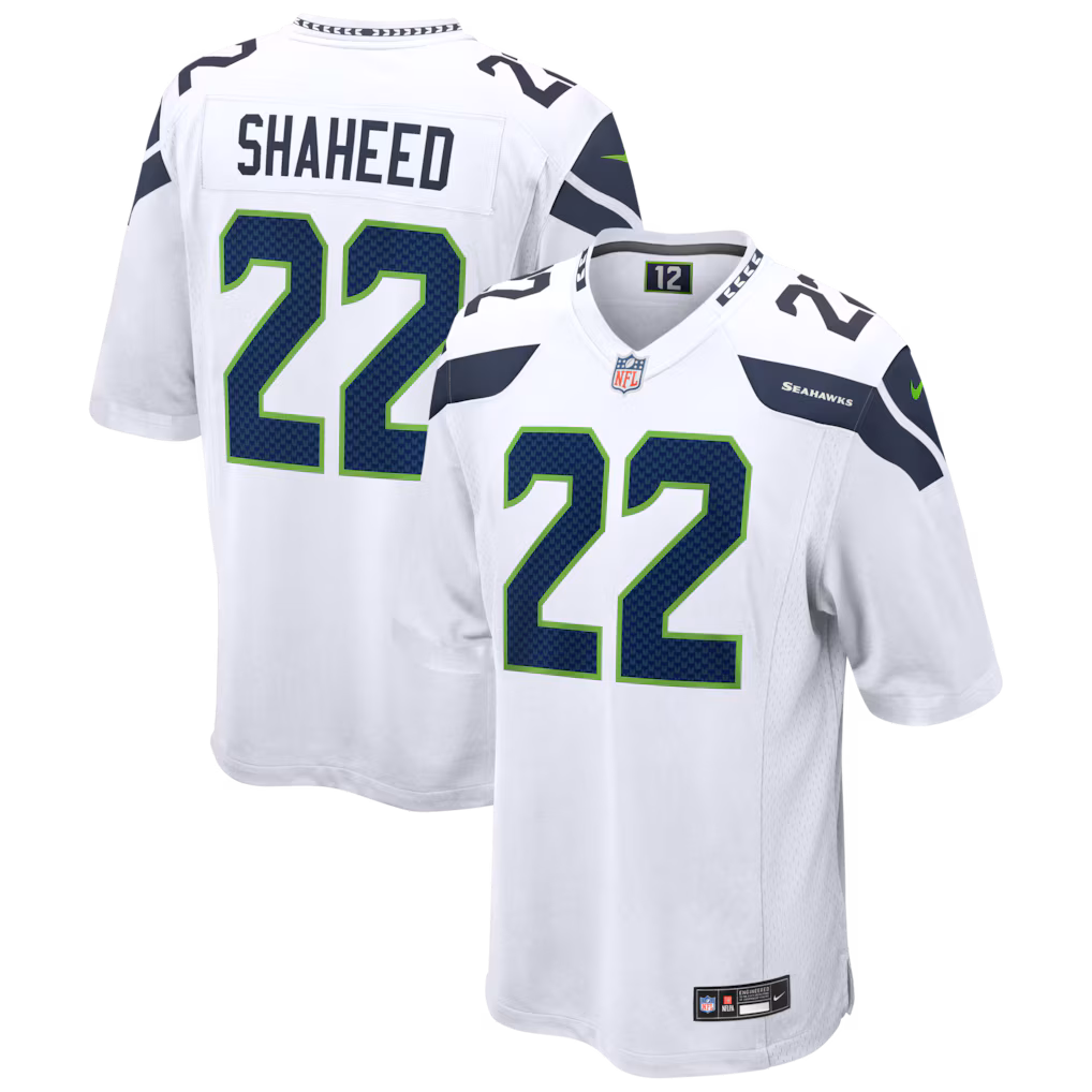 Rashid Shaheed #22 Seattle Seahawks White Game Jersey