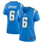 Dustin Hopkins Los Angeles Chargers  Women's Game Jersey - Powder Blue