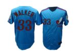 Mitchell And Ness Montreal Expos #33 Larry Walker Blue Stitched Throwback Jersey