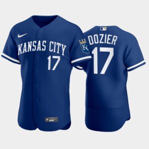 Men's Hunter Dozier #17 Kansas City Royals 2022 Blue Jersey
