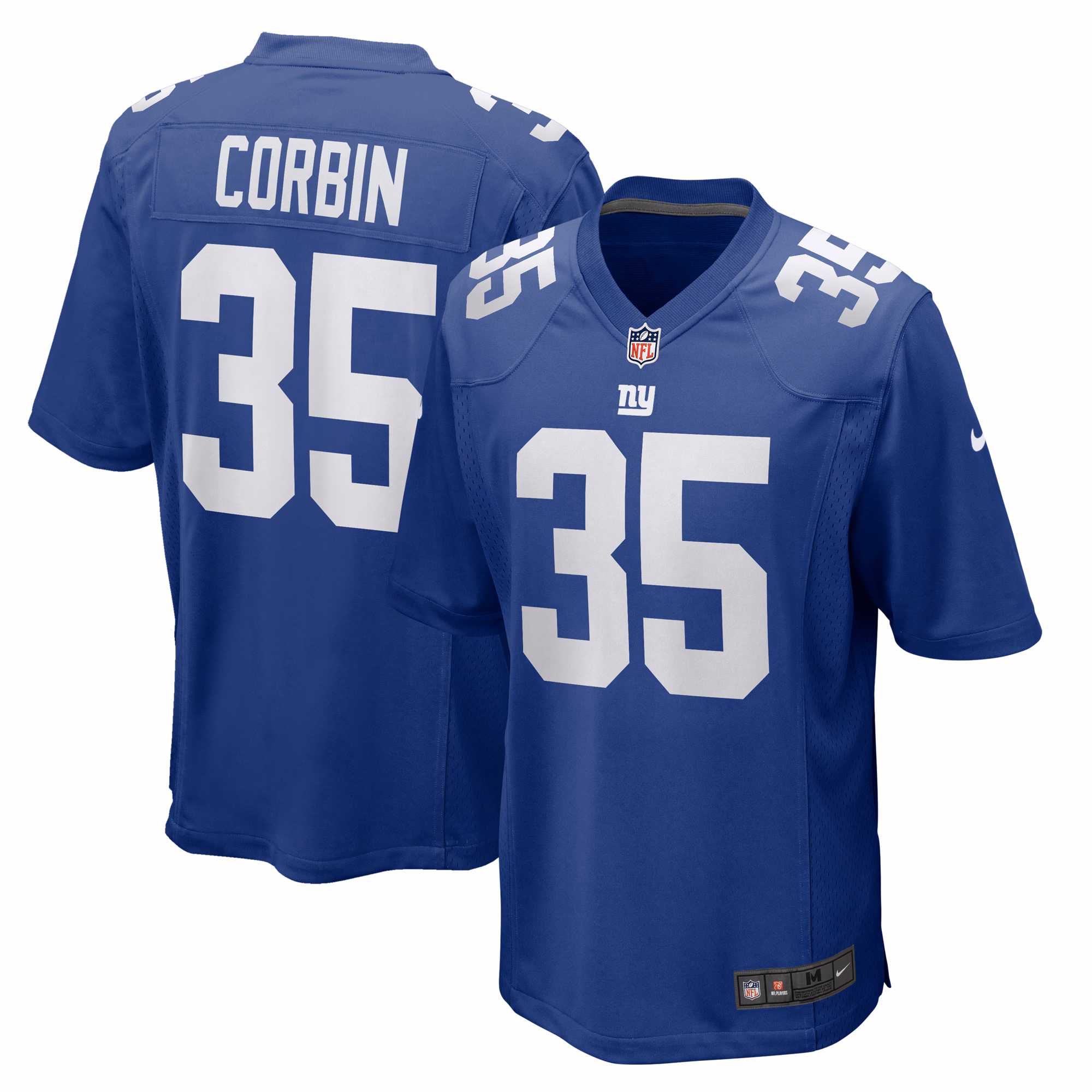 Jashaun Corbin New York Giants Team Game Jersey -  Royal