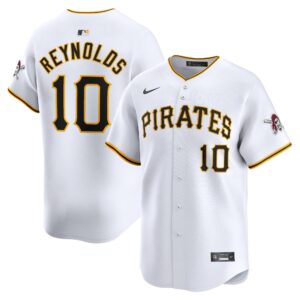 Men's Pittsburgh Pirates Bryan Reynolds  White Home Limited Player Jersey