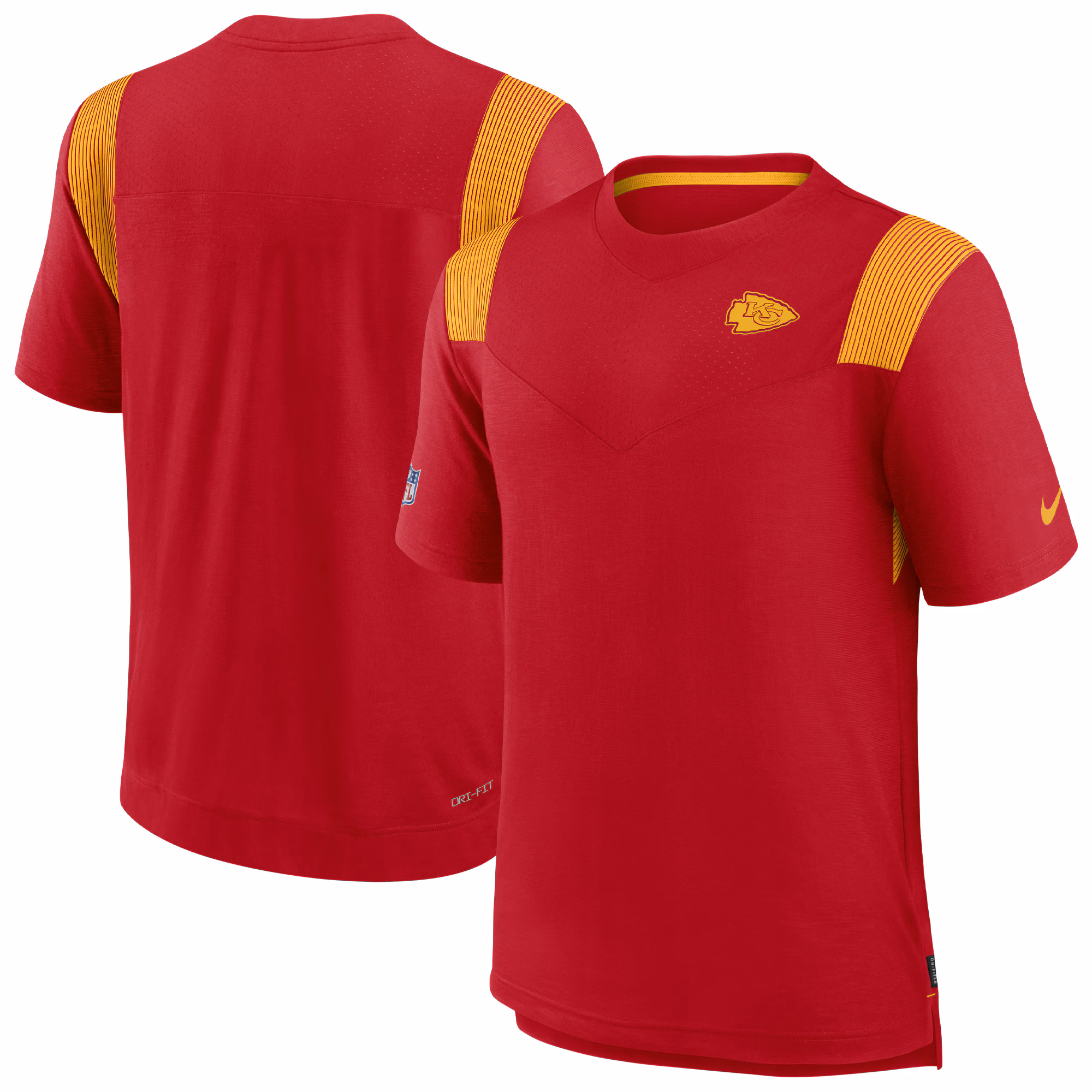 Men's Red Kansas City Chiefs Sideline Tonal Logo Performance Player T-Shirt