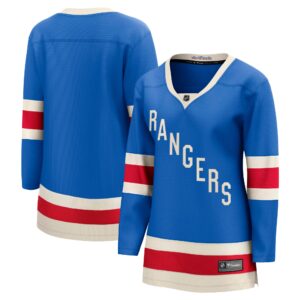Women's New York Rangers  Fanatics Blue Centennial Breakaway Jersey