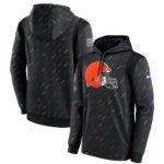 Men's Anthracite Cleveland Browns 2021 Crucial Catch - Therma Pullover Hoodie