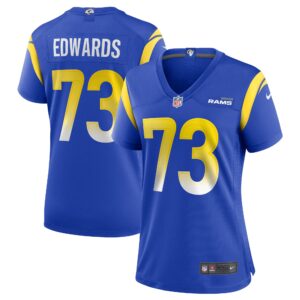 David Edwards Los Angeles Rams  Women's Game Jersey - Royal