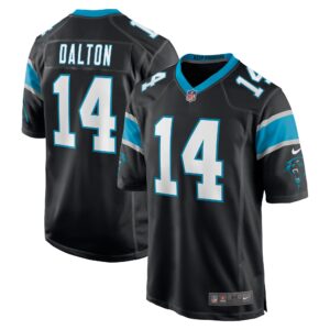 Andy Dalton Carolina Panthers  Game Player Jersey - Black