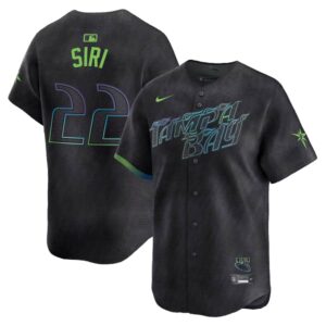 Men's Tampa Bay Rays #22 Jose Siri  Charcoal 2024 City Connect Limited Jersey