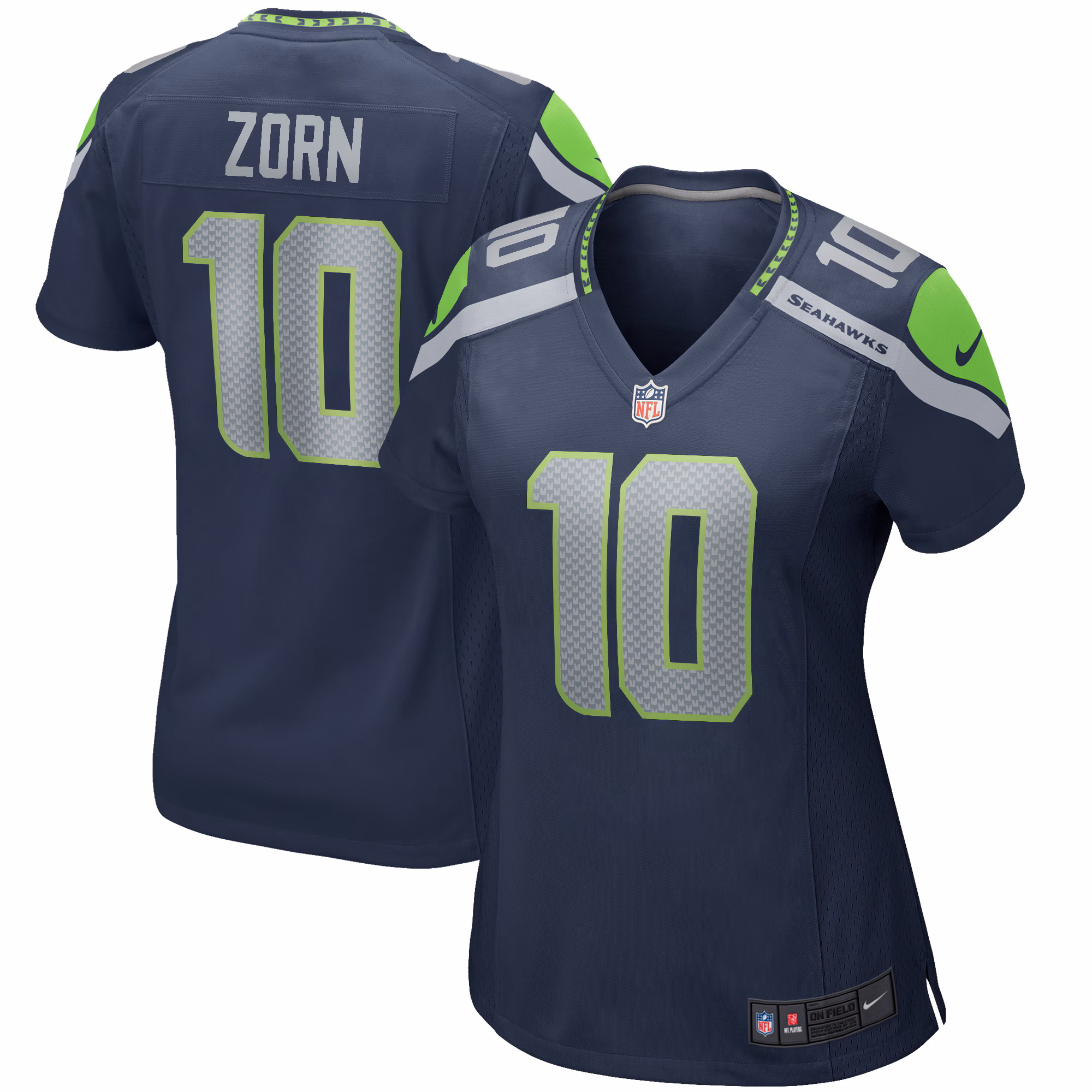 Jim Zorn Seattle Seahawks Women's Game Retired Player Jersey - College Navy
