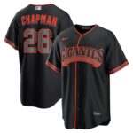 Matt Chapman #26 San Francisco Giants Alternate Replica Jersey - Black