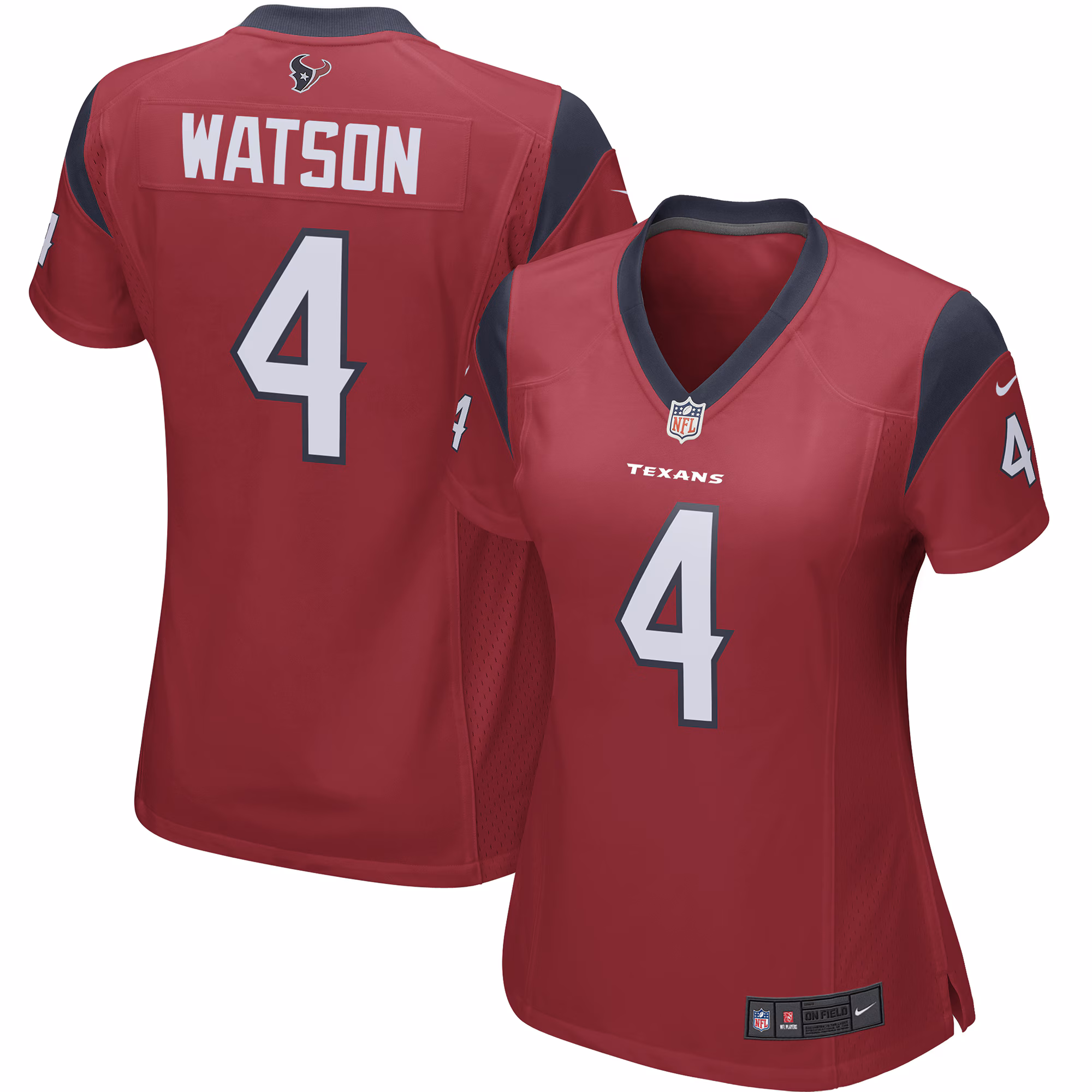 Deshaun Watson Houston Texans Women's Player Game Jersey - Red