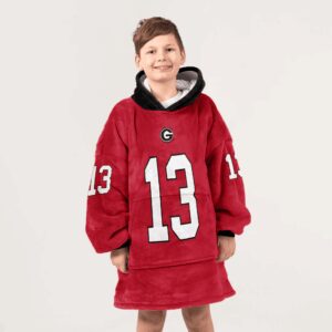 Kid S.B 13 Georgia Football Unisex Blanket Hoodie