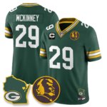 Xavier McKinney #29 Green Bay Packers GB Vapor Limited Jersey - John Madden Patch - All Stitched