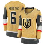 Women's Vegas Golden Knights Kaedan Korczak #6 Fanatics Gold Home Breakaway Jersey