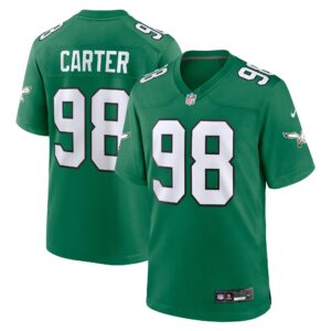 Jalen Carter Philadelphia Eagles Alternate Game Jersey - Kelly Green