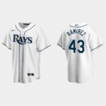 Men's Tampa Bay Rays #43 Harold Ramirez White Home Jersey