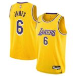LeBron James Los Angeles Lakers Youth Swingman Jersey - Icon Edition - Gold