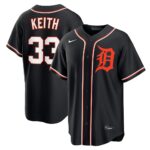 Colt Keith #33 Detroit Tigers Fashion Replica Out Jersey - Black