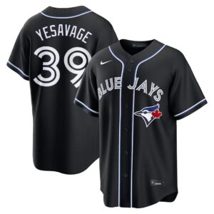 Trey Yesavage #39 Toronto Blue Jays Fashion Replica Out Jersey - Black