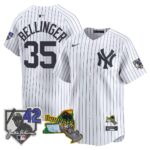 Cody Bellinger #35 New York Yankees Jackie Robinson Patch Collection Limited Jersey - White