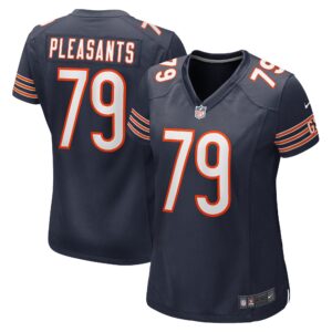 Austen Pleasants Chicago Bears Women's  Game Jersey -  Navy