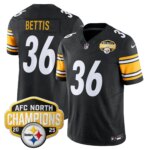 Jerome Bettis #36 Pittsburgh Steelers 2025 AFC North Division Champions Vapor Limited Jersey - All Stitched