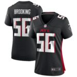 Keith Brooking Atlanta Falcons  Women's Game Retired Player Jersey - Black