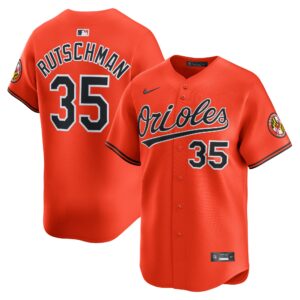 Baltimore Orioles Adley Rutschman #35 Orange 2nd Alternate Limited Player Jersey