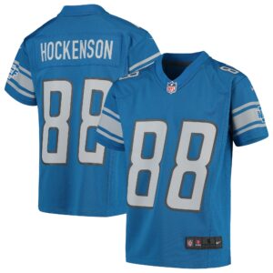 T.J. Hockenson Detroit Lions  Youth Game Jersey - Blue