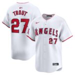 Youth Los Angeles Angels Mike Trout #27 White Home Limited Player Jersey
