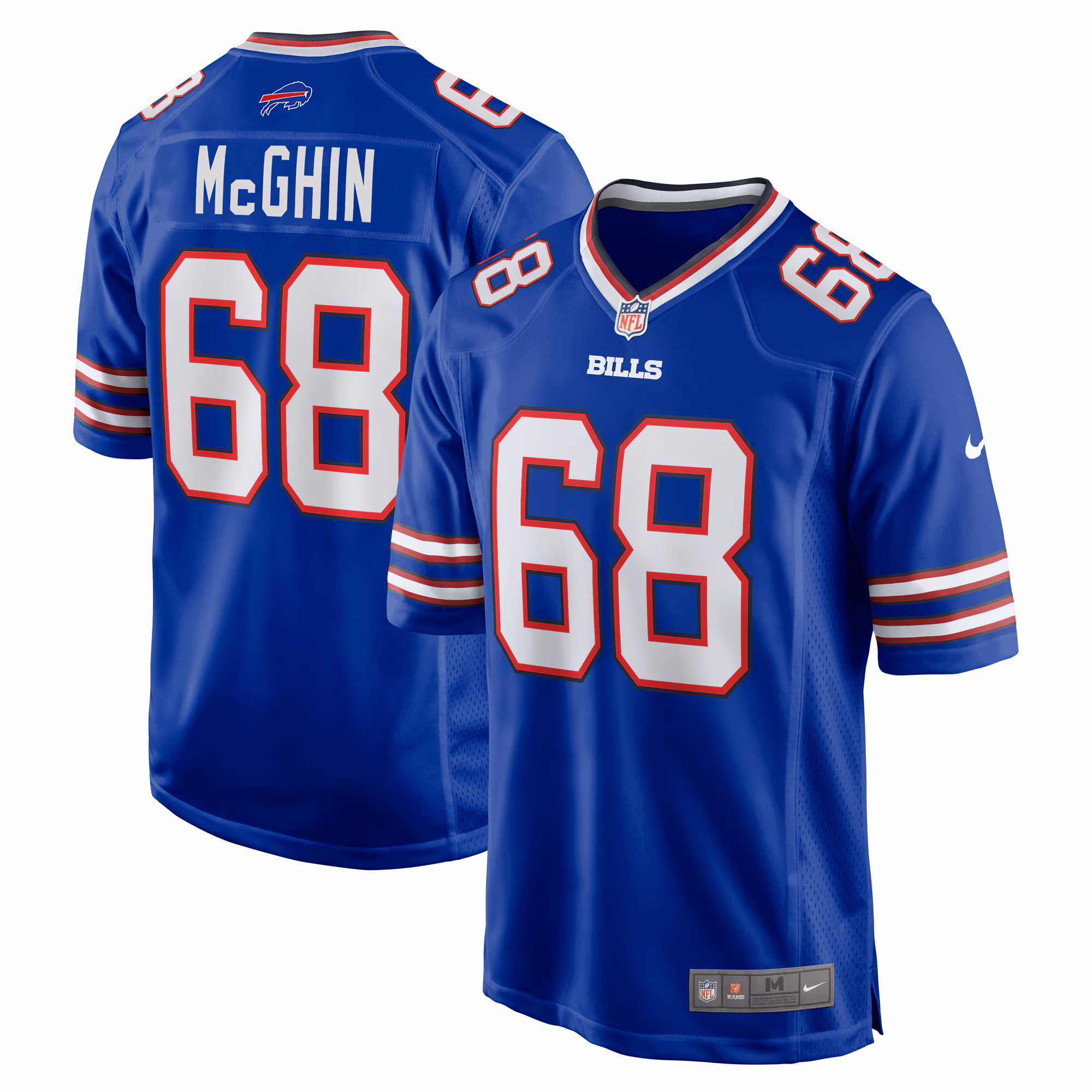 Garrett McGhin Buffalo Bills Team Game Jersey - Royal