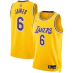LeBron James Los Angeles Lakers 2021/22 Diamond Swingman Jersey - Icon Edition - Gold